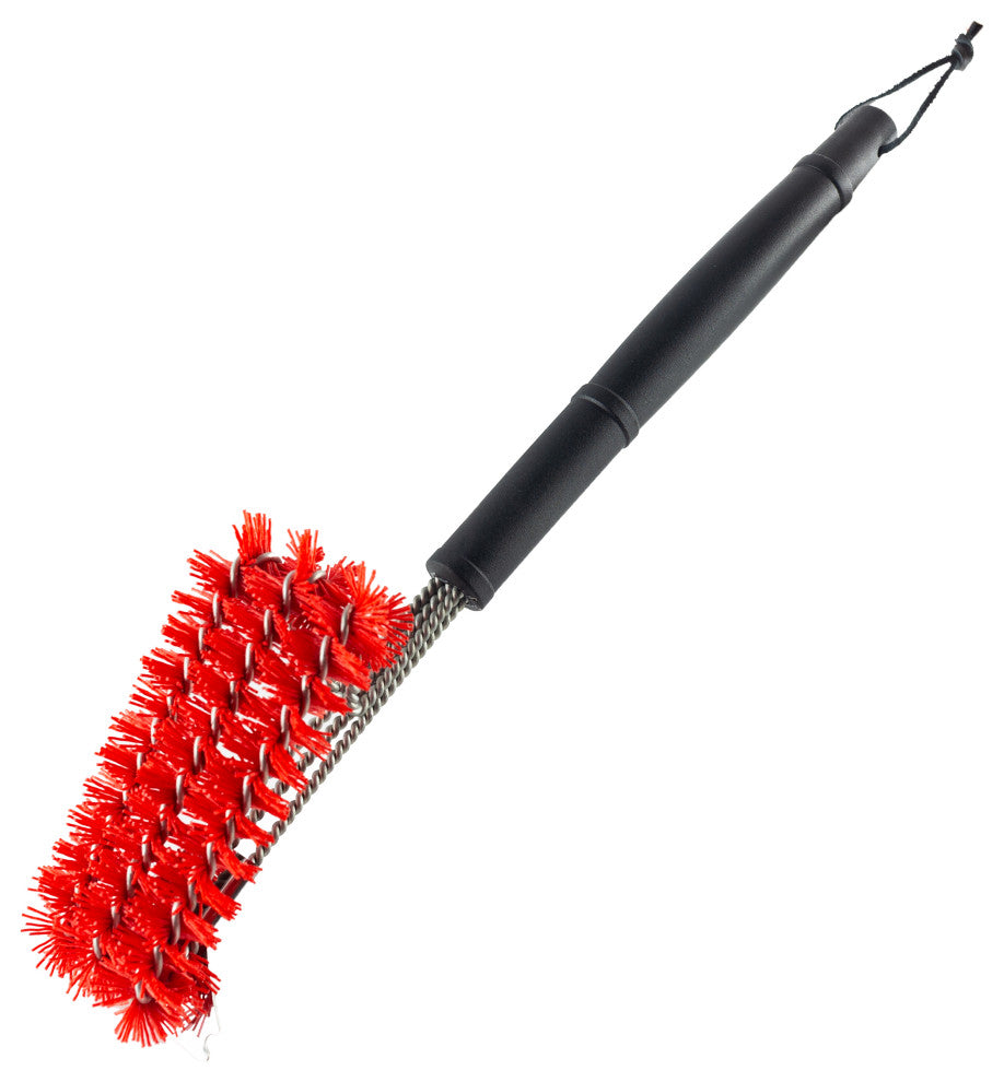 Ghp Group Dgldg18Gbn-D 18 In. Grill Brush With Nylon Bristles & Stainless Steel Scraper