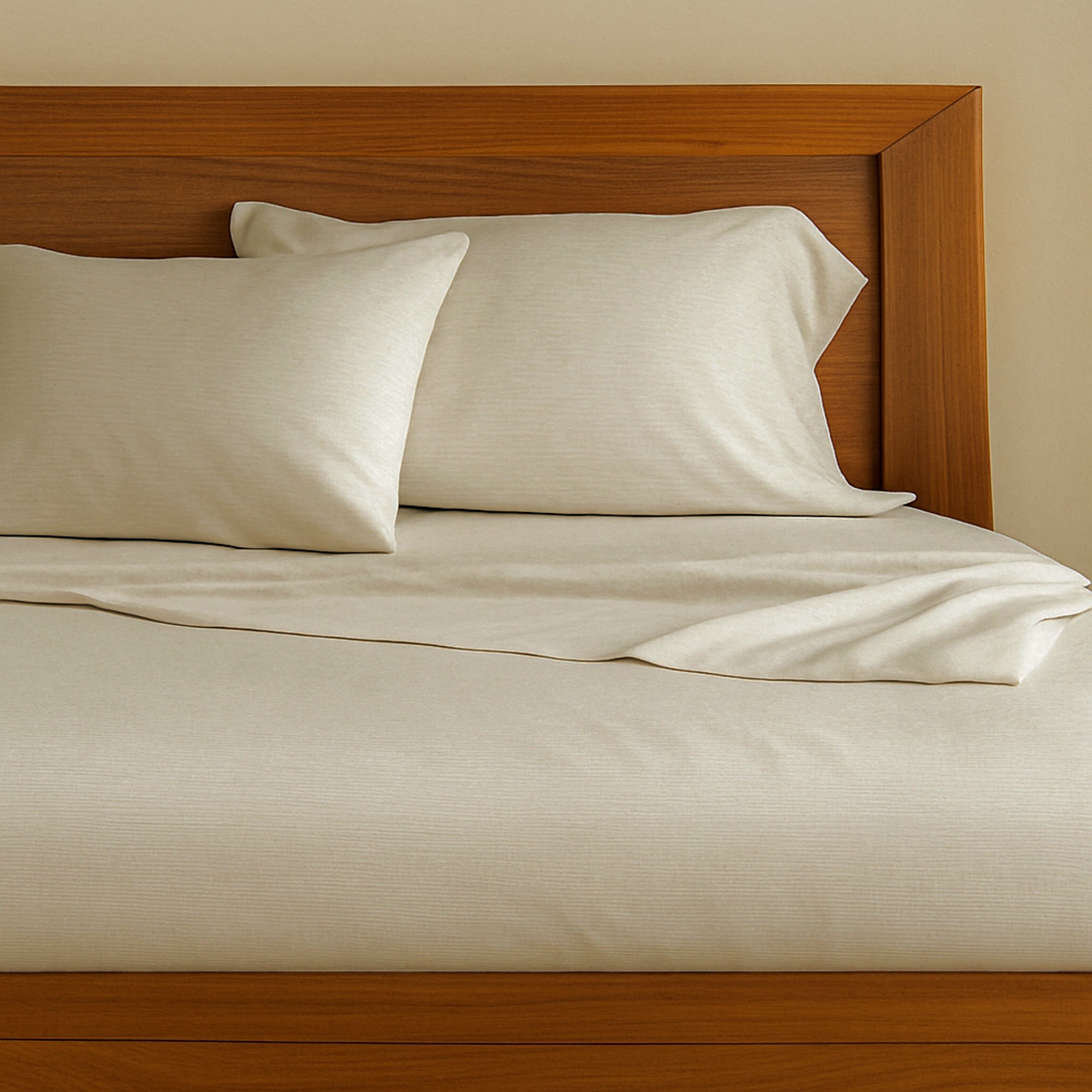 Bamboo Cotton Pillowcases - Viscose from Bamboo + Cotton - Sand