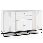 Modern Buffet Sideboard Cabinet with 2 Drawers & Adjustable Shelves