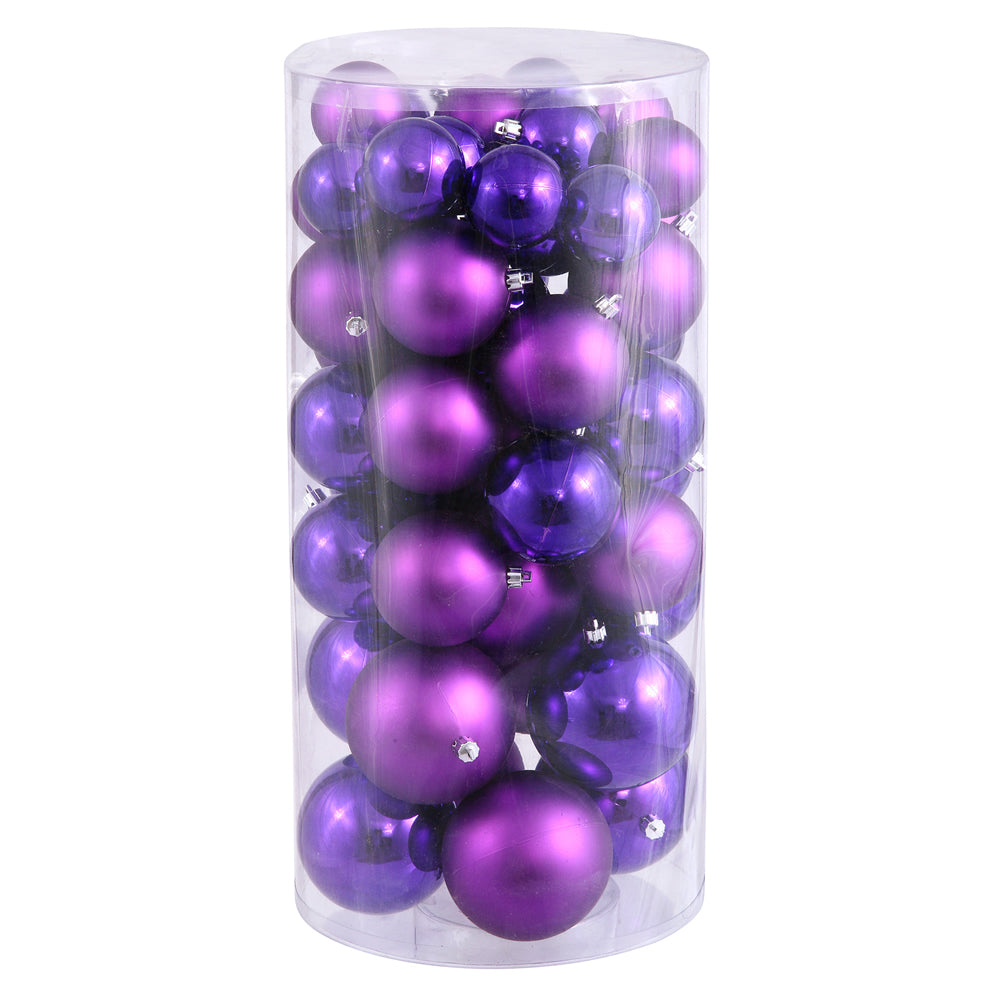 Vickerman 2.4 Inch 3 Inch 4 Inch  Purple Balls Shiny/Matte 50/B  N112406A