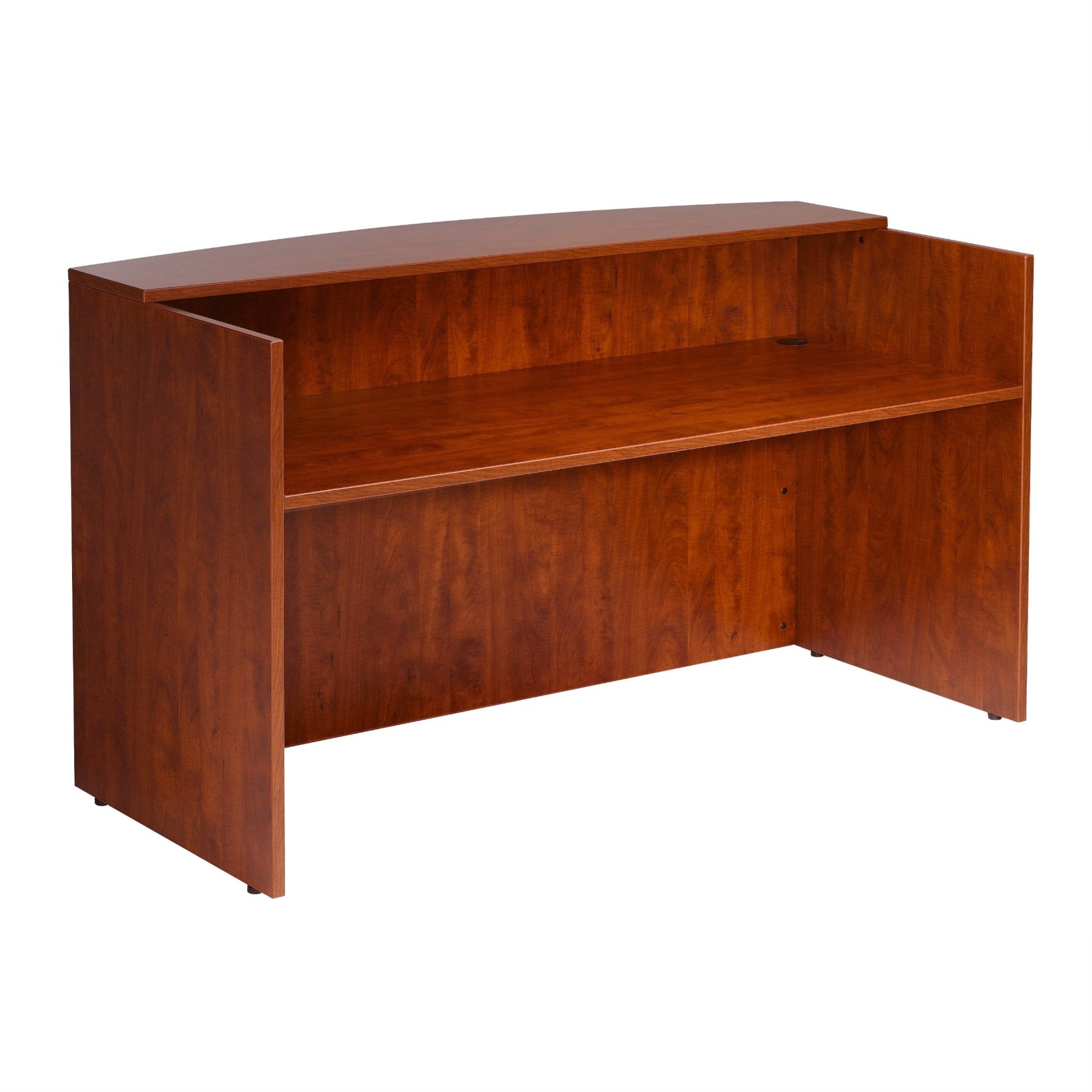Boss Reception Desk, 71W X 30/36D X 42H, Cherry