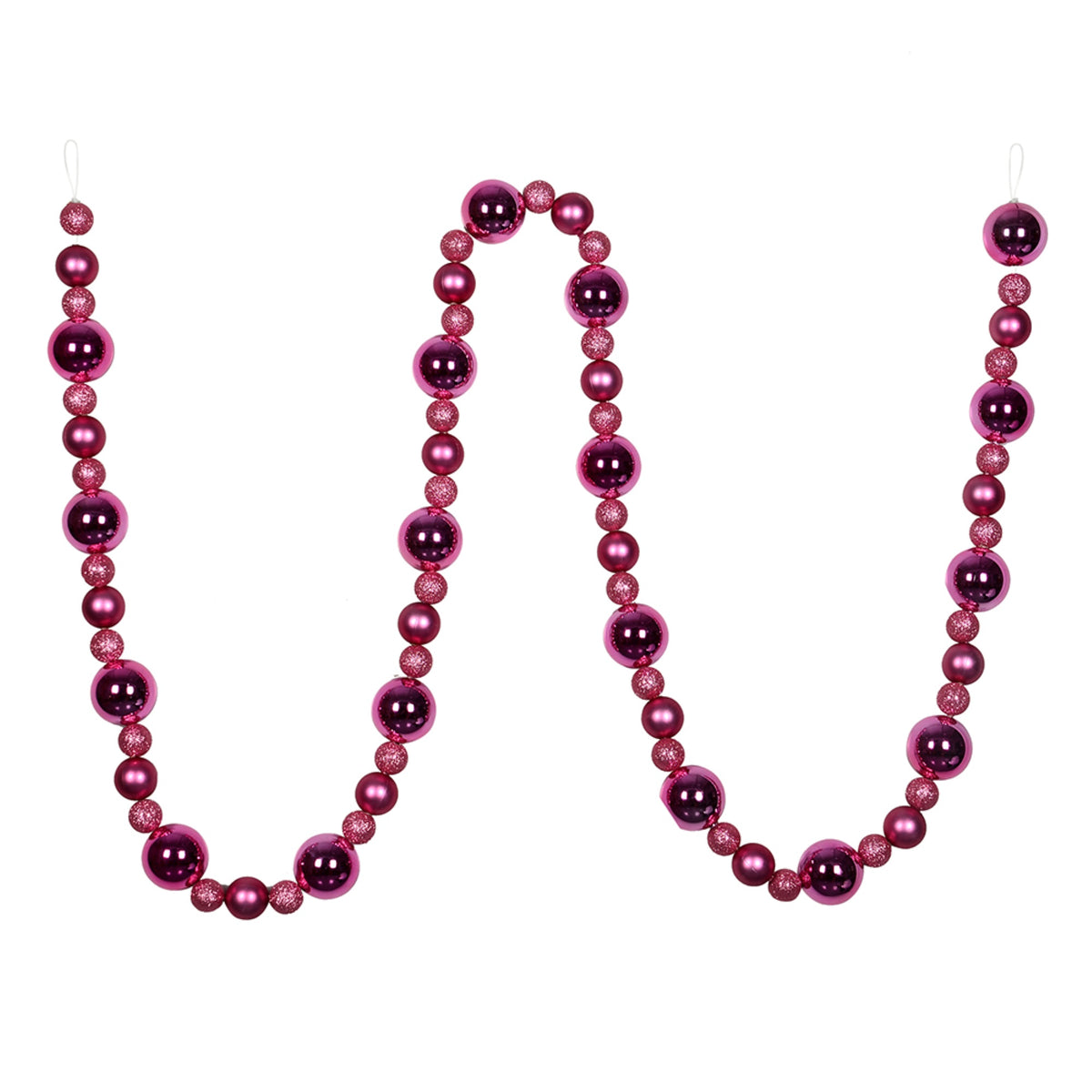9 Mauve Assorted Ball Garland