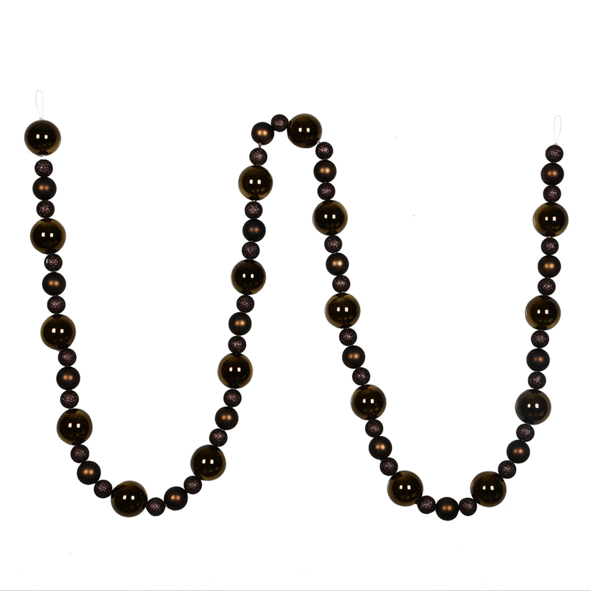9 Chocolate Assorted Ball Garland