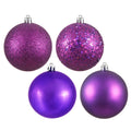 Vickerman 2.4 Inch  Plum 4 Finish Ball Asst 24/Bx  N590626