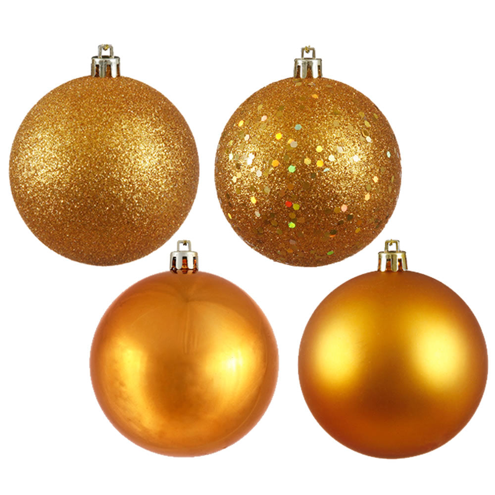 Vickerman 2.4 Inch  Anti Gold 4 Finish Ball Asst 24/Bx  N590630