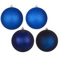 4 Inch  Midnt Blue 4 Finish Ball Asst 12/Bx