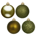 Vickerman 6 Inch  Olive 4 Finish Ball Orn Box Of 4  N591514Bx