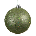 Vickerman 6 Inch  Olive Sequin Ball Drilled 4/Bag  N591514Dq