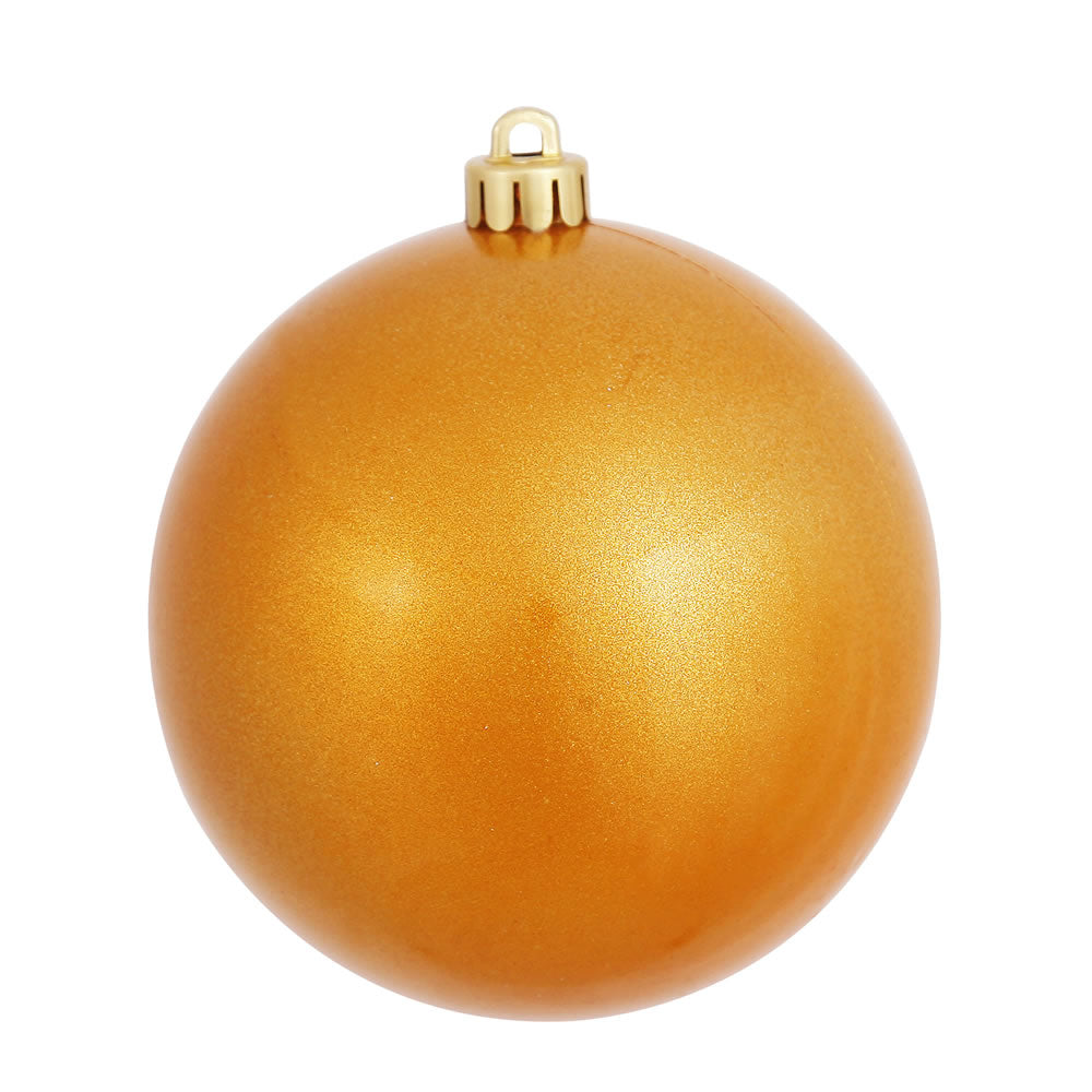 Vickerman 6 Inch  Antique Gold Candy Ball Uv Drill 4/Bg  N591530Dcv
