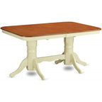 East West Furniture NAAV5-WHI-W 5 Piece Kitchen Table Set for 4 Includes a Rectangle Dining Table with Butterfly Leaf and 4 Dining Room Chairs, 40x78 Inch, Buttermilk & Cherry