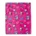 Sanrio My Melody And Kuromi Pillow Fight Sherpa Throw Blanket  50 X 60 Inches