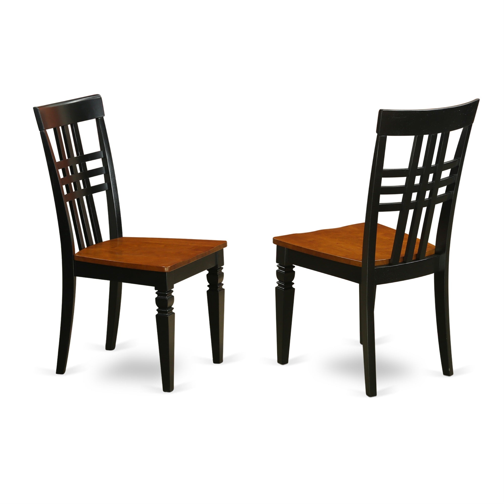 East West Furniture NILG5-BCH-W 5 Piece Dinette Set for 4 Includes a Rectangle Table with Butterfly Leaf and 4 Dining Room Chairs, 36x66 Inch, Black & Cherry