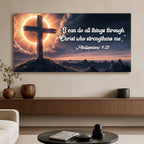 Philippians 4:13 - I Can Do All Things Through Christ Faith Sign