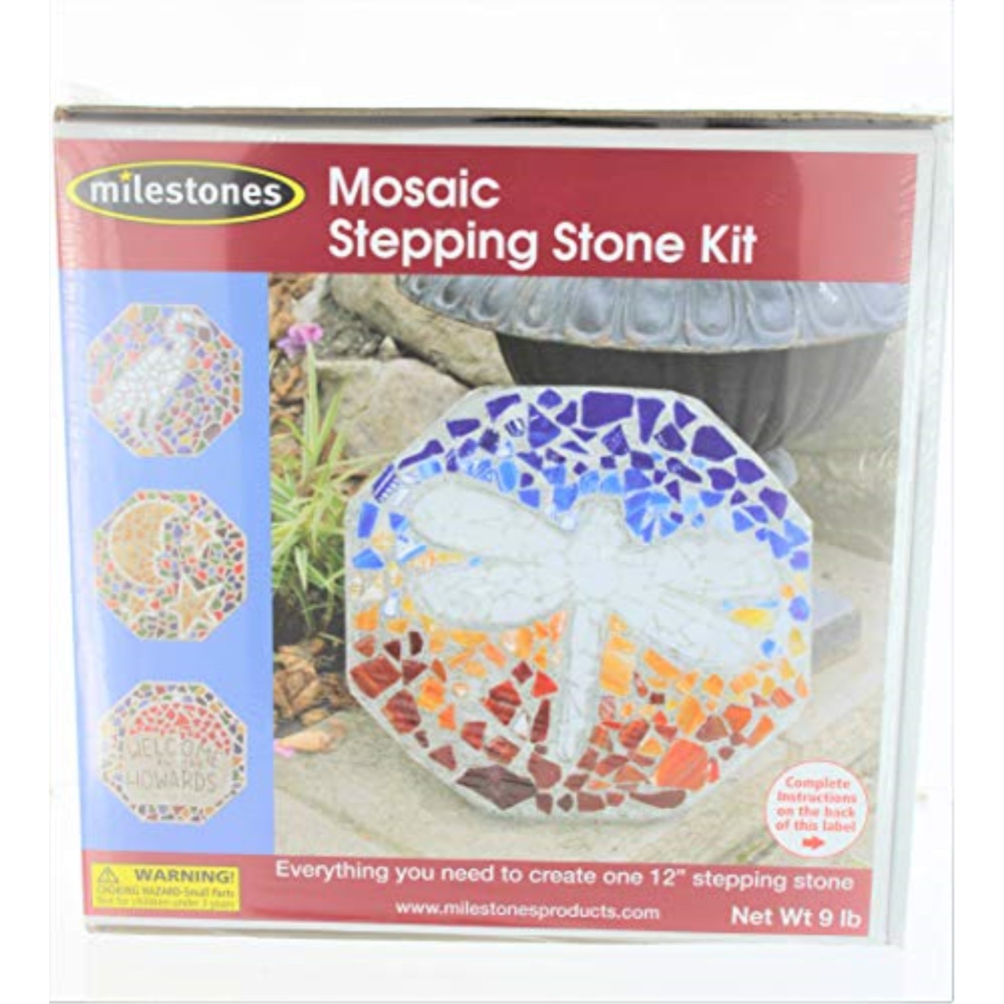 Milestones Mosaic Stepping Stone Kit  Makes a 12-Inch Stone