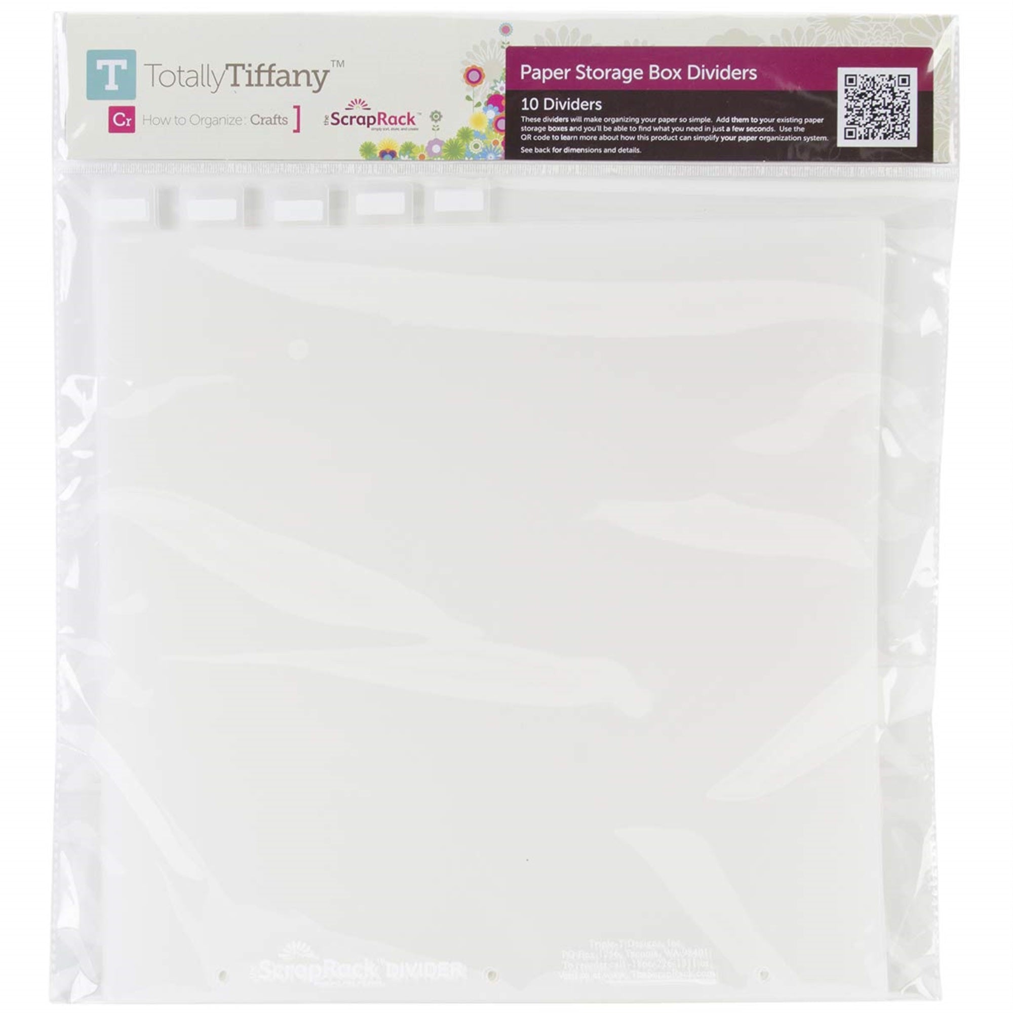 Totally-Tiffany SCRAPRACK BX DIVIDERS  Transparent