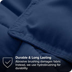 King/Cal King size Super Soft Down Alternative Comforter Set in Navy Blue