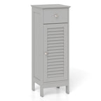 Narrow Bathroom Storage Cabinet with Adjustable Shelf & Drawer