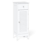 Narrow Bathroom Storage Cabinet with Adjustable Shelf & Drawer