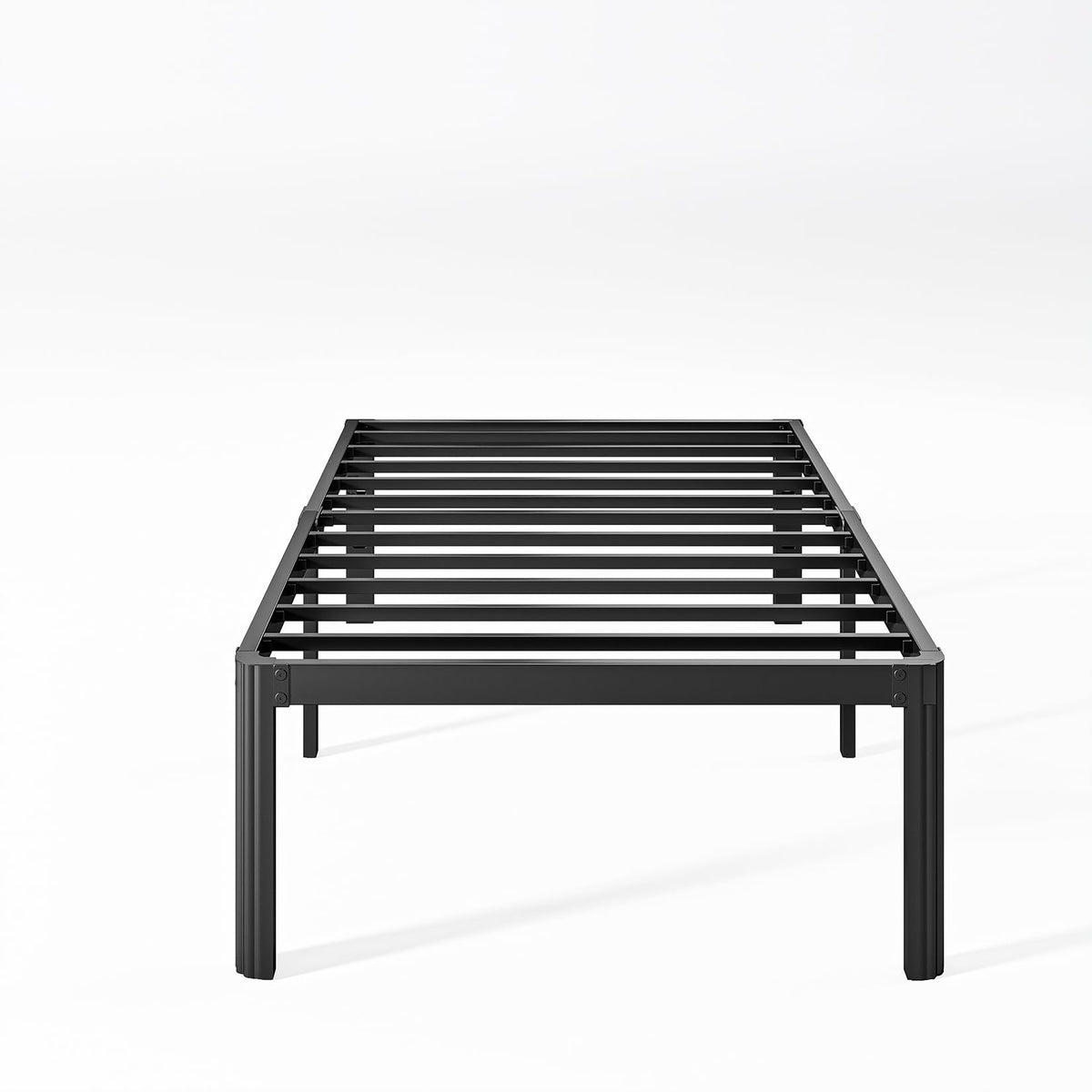 NordicBed 18-Inch High Platform Twin Bed Frame – Heavy-Duty Metal, No Box Spring Needed, Noise-Free, Easy Assembly
