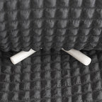 High-Quality Seersucker Stretch Sofa Slipcover with Elastic Bottom and Skirt Washable Furniture Protector for Kids and Pets 1/2/3/4 Seater Options