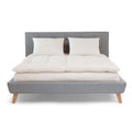 Organic Cotton Double Topper  In 100% Organic Twill Fabric Case