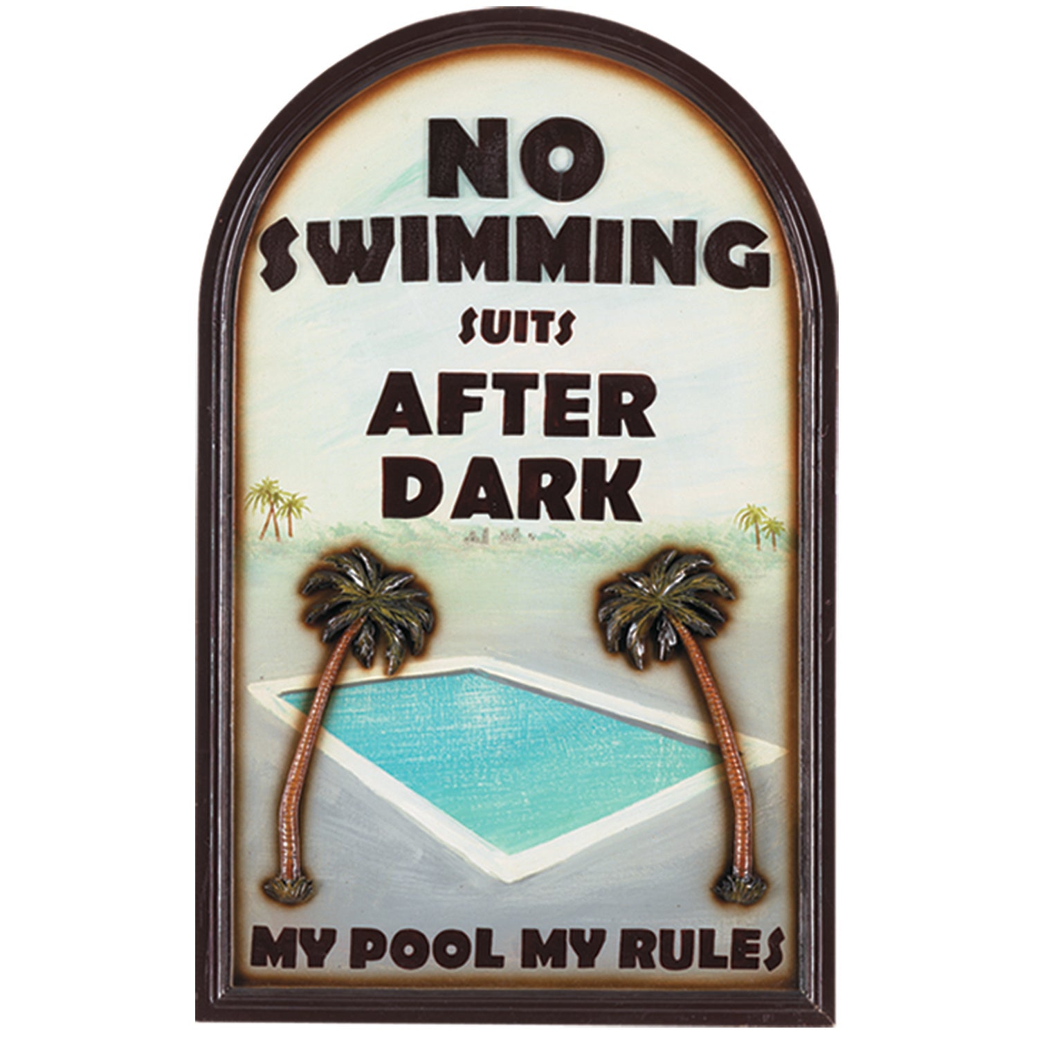 RAM Outdoor Decor, NO SWIMMING SUITS