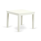 East West Furniture OXDO3-LWH-W 3 Piece Kitchen Table Set for Small Spaces Contains a Square Dining Room Table and 2 Dining Chairs, 36x36 Inch, Linen White