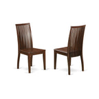 East West Furniture OXIP5-MAH-W 5 Piece Dinette Set for 4 Includes a Square Dining Room Table and 4 Kitchen Dining Chairs, 36x36 Inch, Mahogany