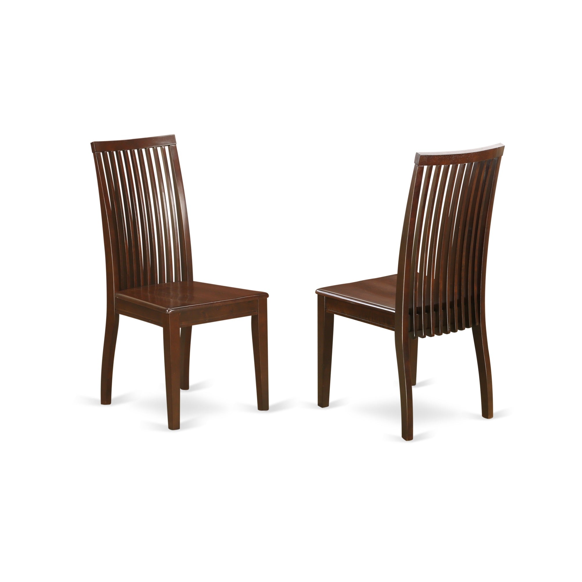 East West Furniture OXIP5-MAH-W 5 Piece Dinette Set for 4 Includes a Square Dining Room Table and 4 Kitchen Dining Chairs, 36x36 Inch, Mahogany