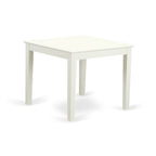 East West Furniture OXWE5-LWH-W 5 Piece Dining Room Table Set Includes a Square Kitchen Table and 4 Dining Chairs, 36x36 Inch, Linen White