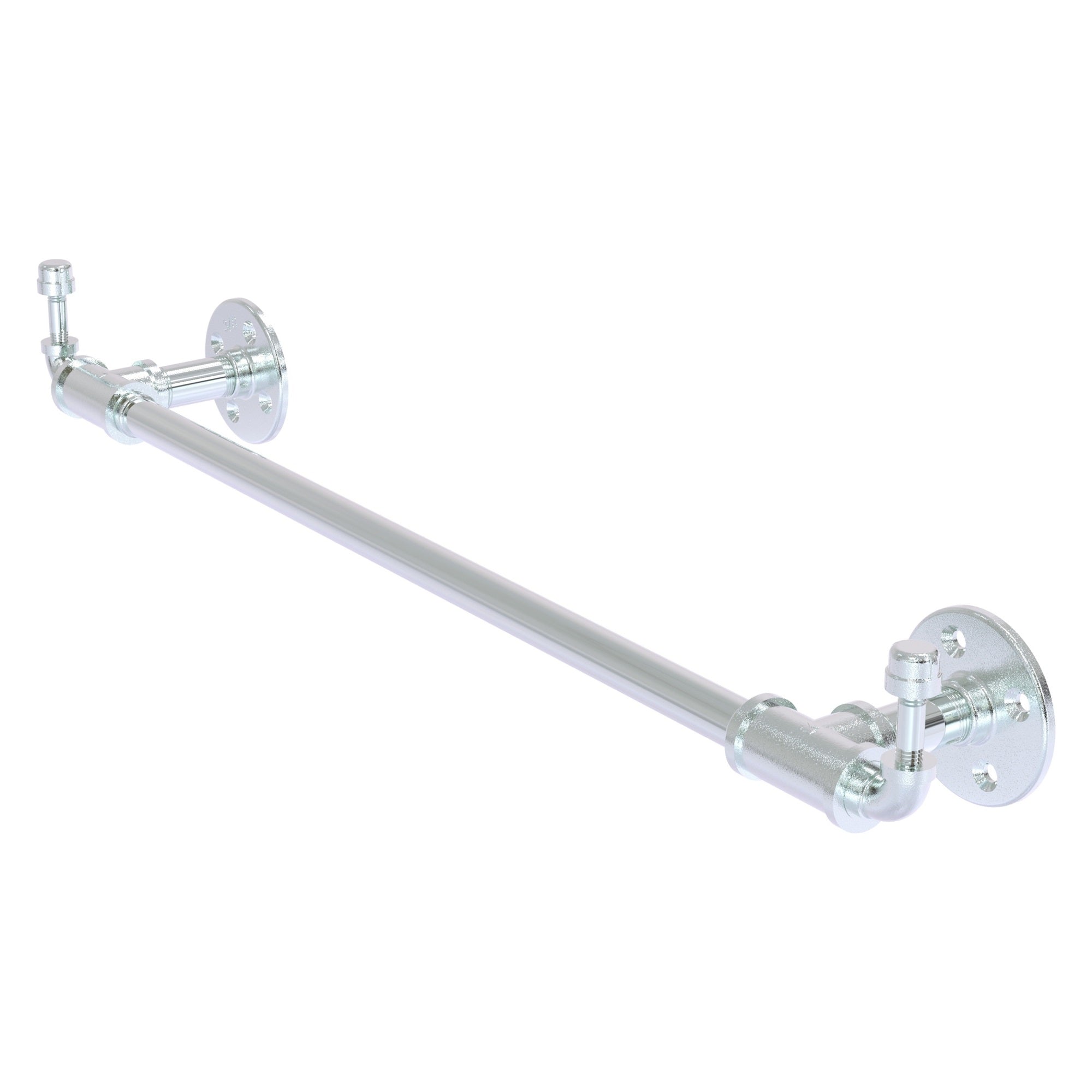 Pipeline Collection 36 Inch Towel Bar with Integrated Hooks