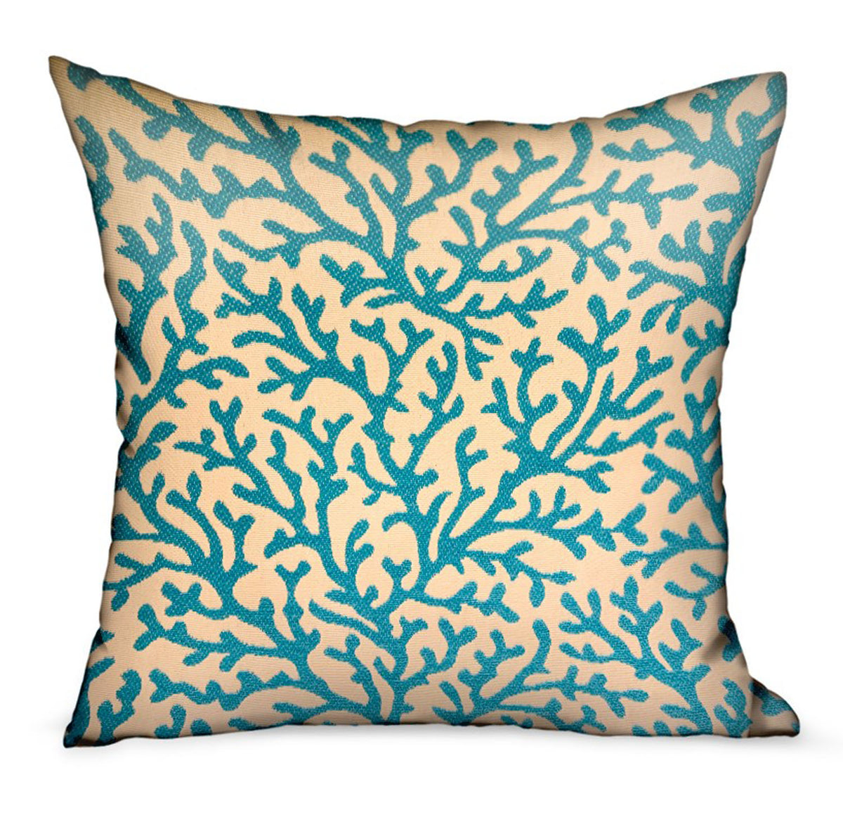 Plutus Marlin Vines Blue, Cream Floral Luxury Throw Pillow Double Sided  12' X 20'