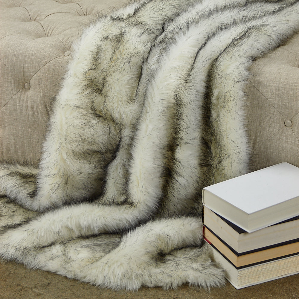 Plutus Polar Bear Faux Fur Luxury Throw Throw 36W X 60L