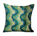 Plutus Montage Haven Green Geometric Luxury Throw Pillow Double Sided  12' X 20'