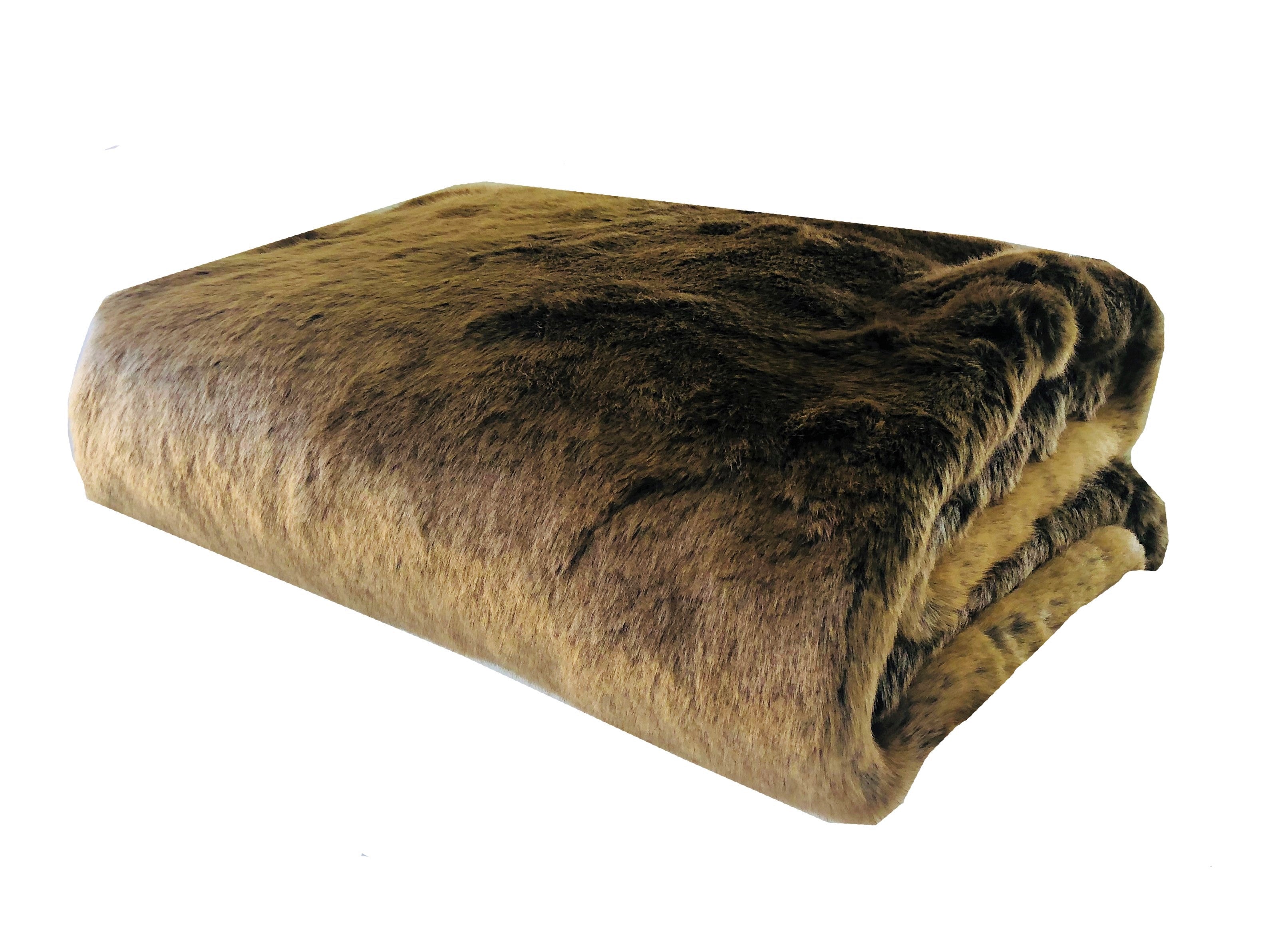 Plutus Tissavel Volga Rabbit Faux Fur Handmade Luxury Throw Throw 36W X 60L