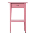Dalton 1Drawer Pink Nightstand (28 In. H X 14 In. W X 18 In. D)