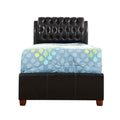 Marilla Dark Brown Twin Panel Beds