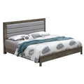 Burlington Gray Upholstered Queen Panel Bed
