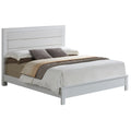 Burlington White Upholstered King Panel Bed