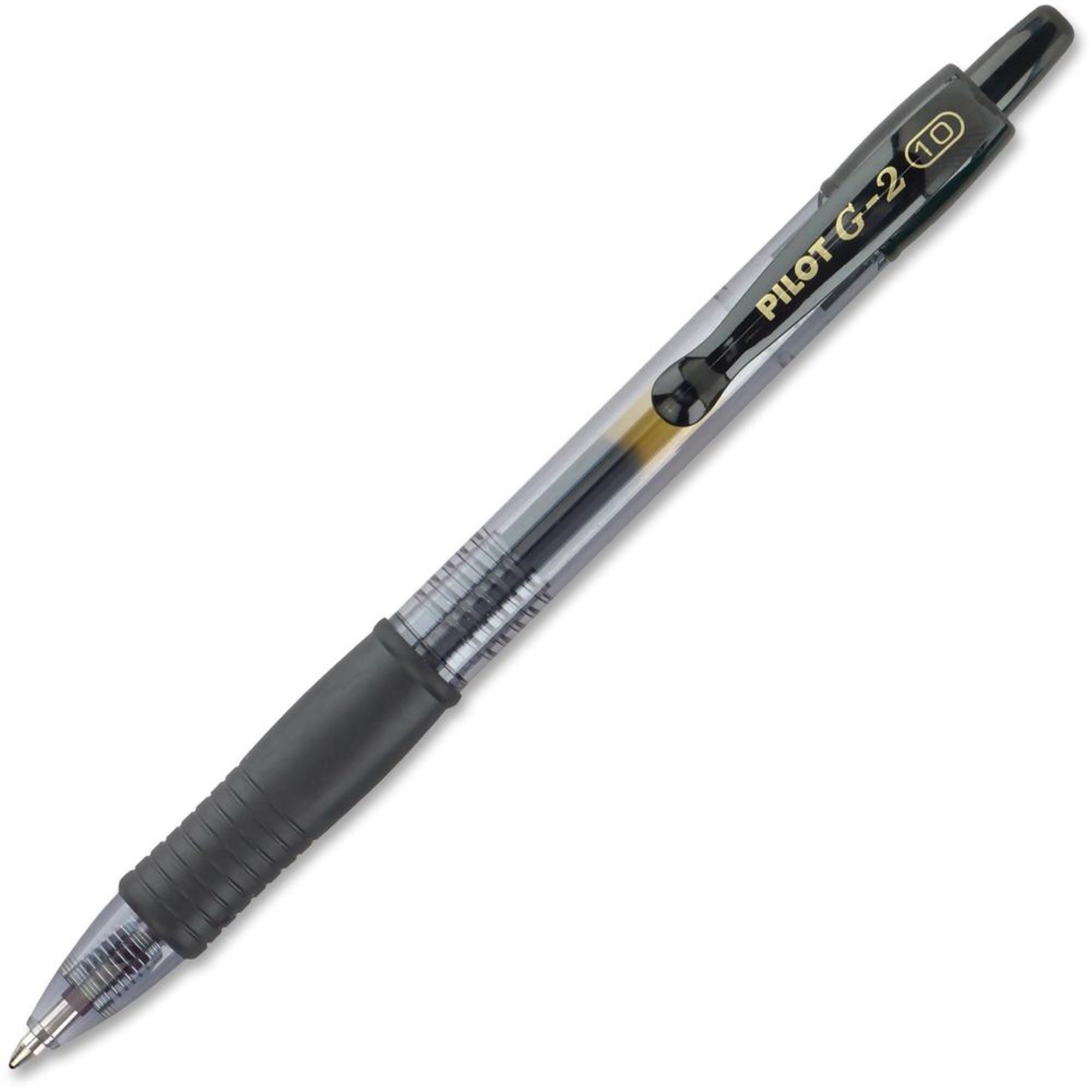 Pilot G2 Bold Point Retractable Gel Pens - Bold Pen Point - 1 Mm Pen Point Size - Refillable - Retractable - Black Gel-Based Ink