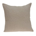 Parkland Collection Yogi Transitional Tan Pillow Cover With Poly Insert