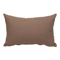 Parkland Collection Transitional Solid Brown Rectangle 18 Inch  X 12 Inch  Pillow