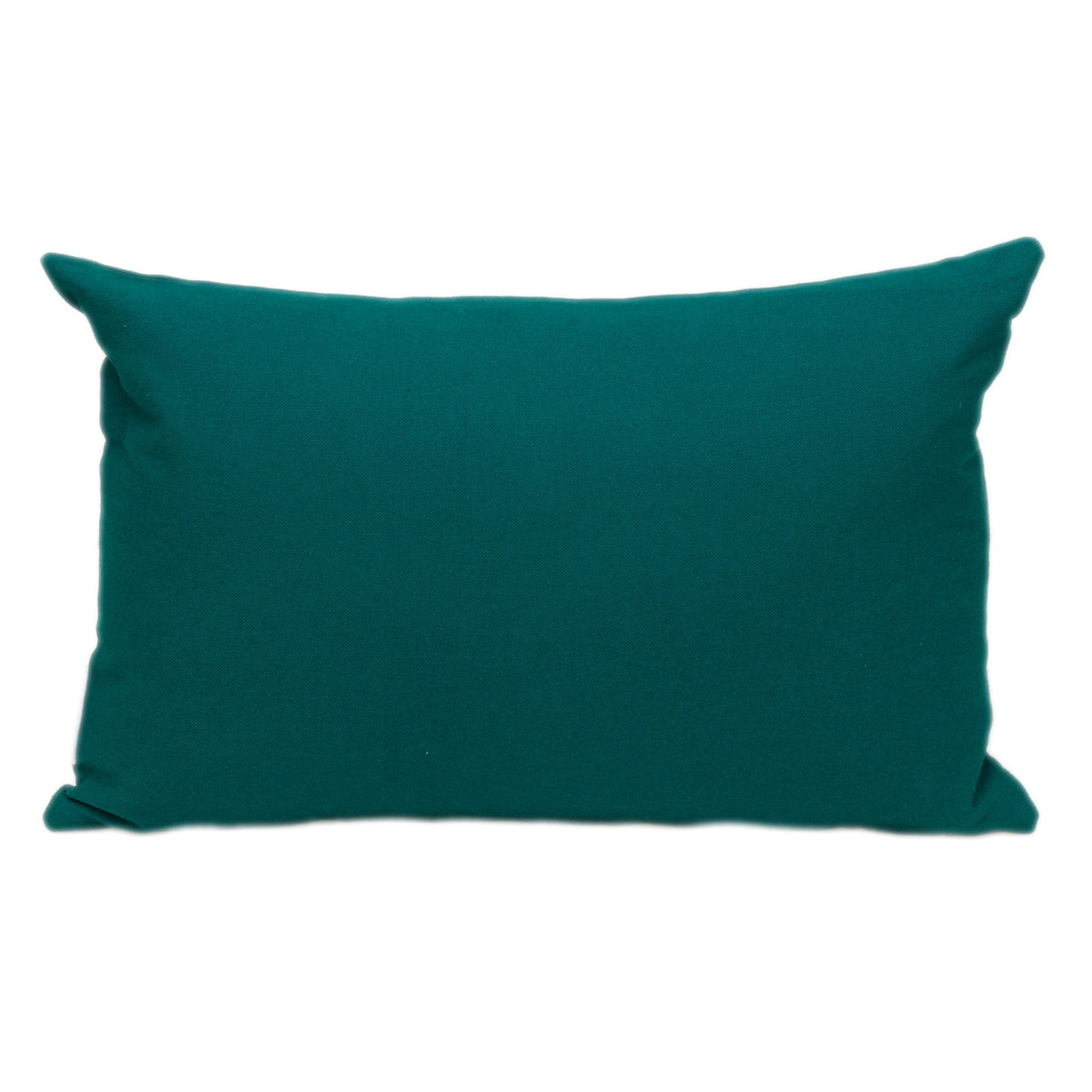 Parkland Collection Transitional Solid Green Rectangle 18 Inch  X 12 Inch  Pillow