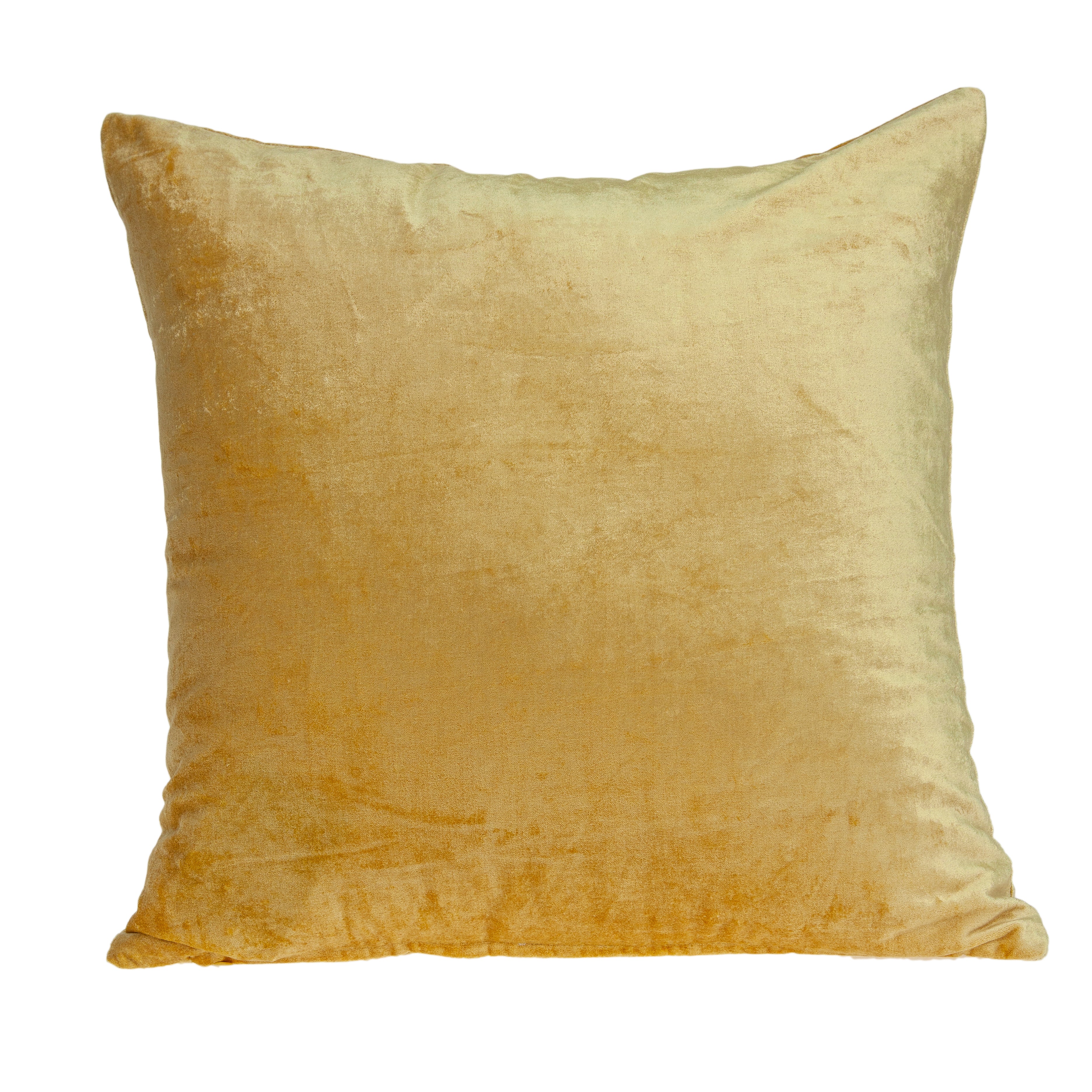 Parkland Collection Danbury Transitional Yellow Solid Pillow Cover With Poly Insert