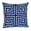 Parkland Collection Gio Contemporary Blue Pillow Cover With Poly Insert