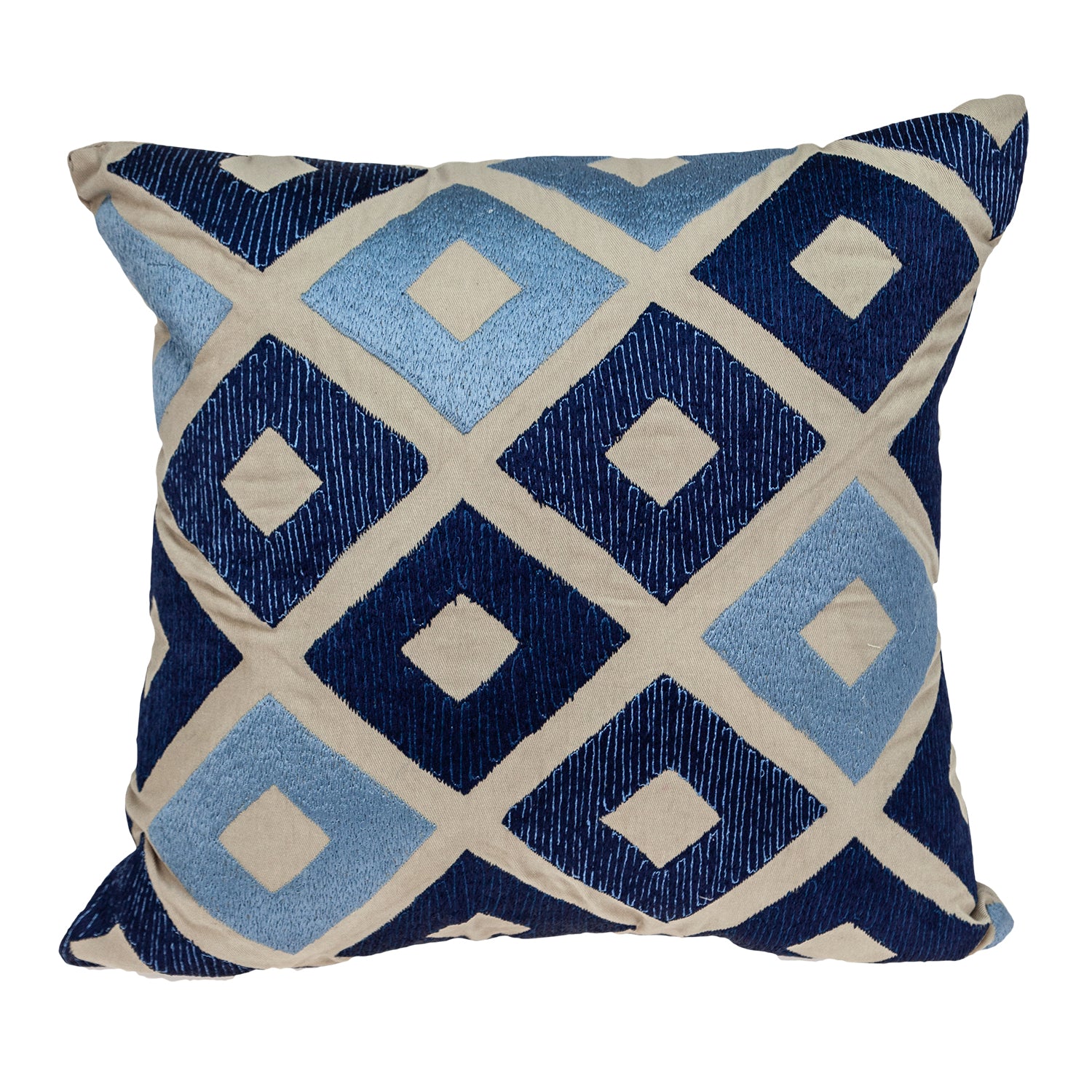 Parkland Collection Diyaa Transitional Beige Pillow Cover With Poly Insert