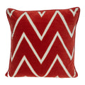 Parkland Collection Onyx Contemporary Crimson Pillow Cover With Poly Insert