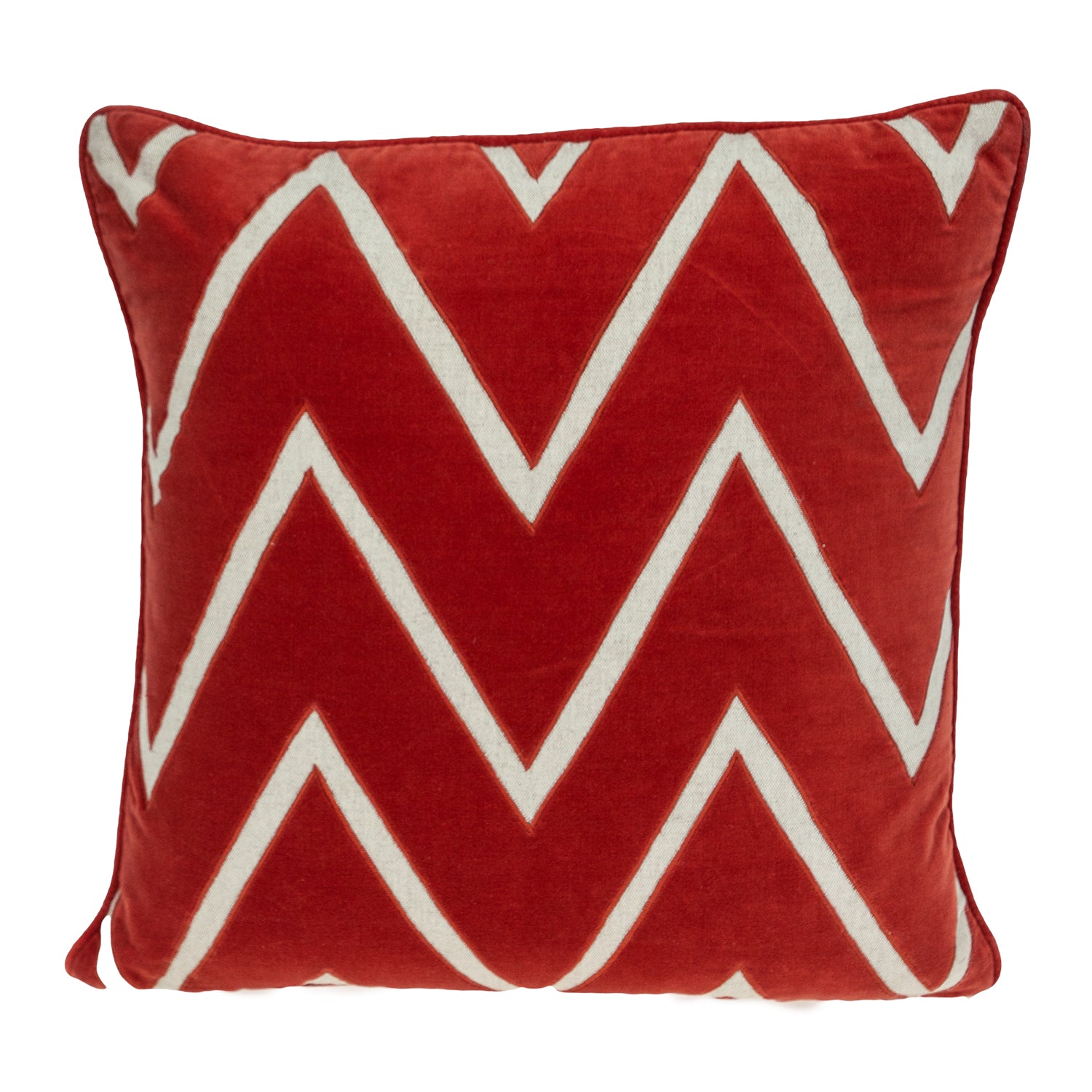 Parkland Collection Onyx Contemporary Crimson Pillow Cover With Poly Insert