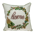 Parkland Collection Manor Accent Beige Pillow Cover With Poly Insert