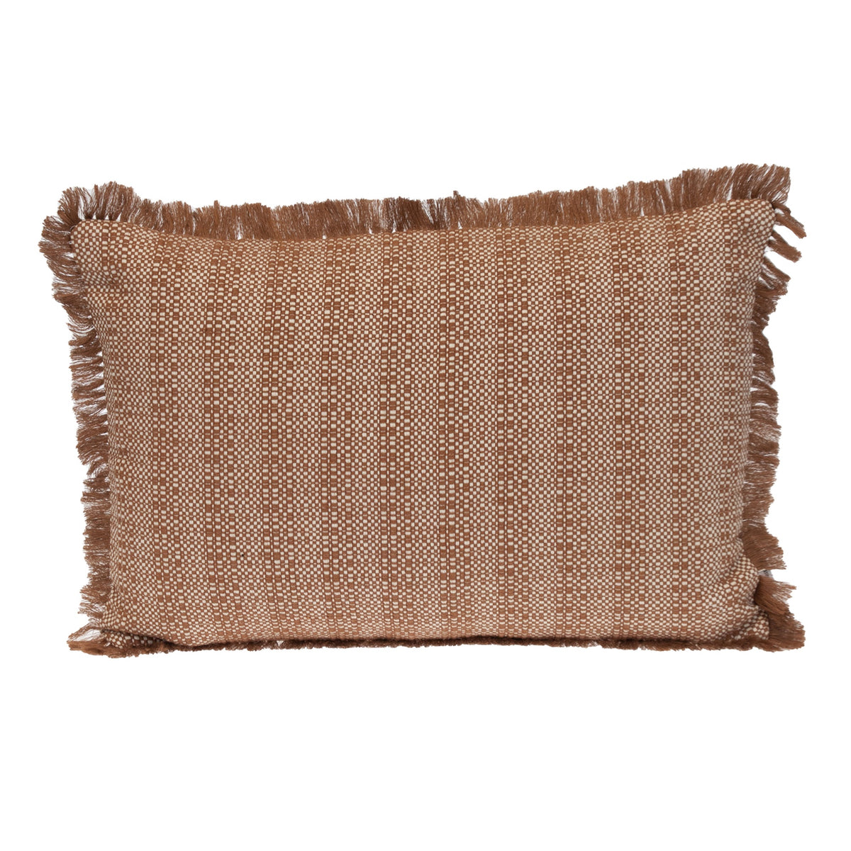 Parkland Collection Transitional Stripes Brown 14 Inch  X 20 Inch  Pillow